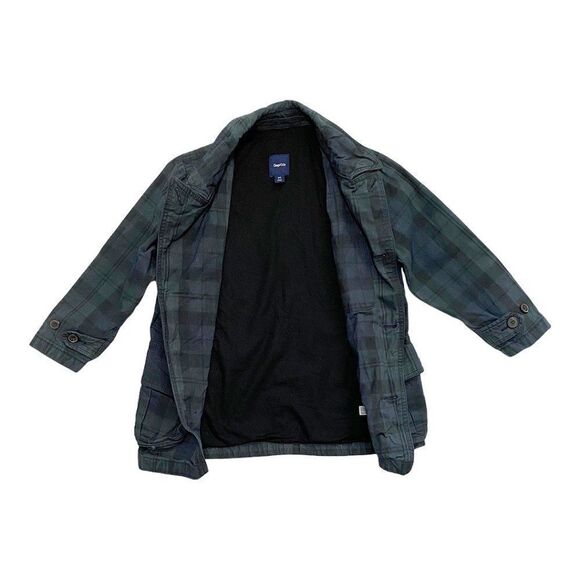 Gap Highland Plaid Oversized Trench Jacket - Picture 3 of 7